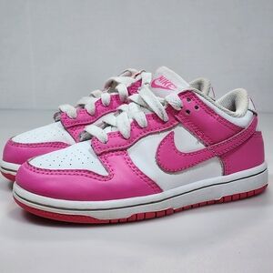 Nike Kids' Pink and White Low-Top Sneakers